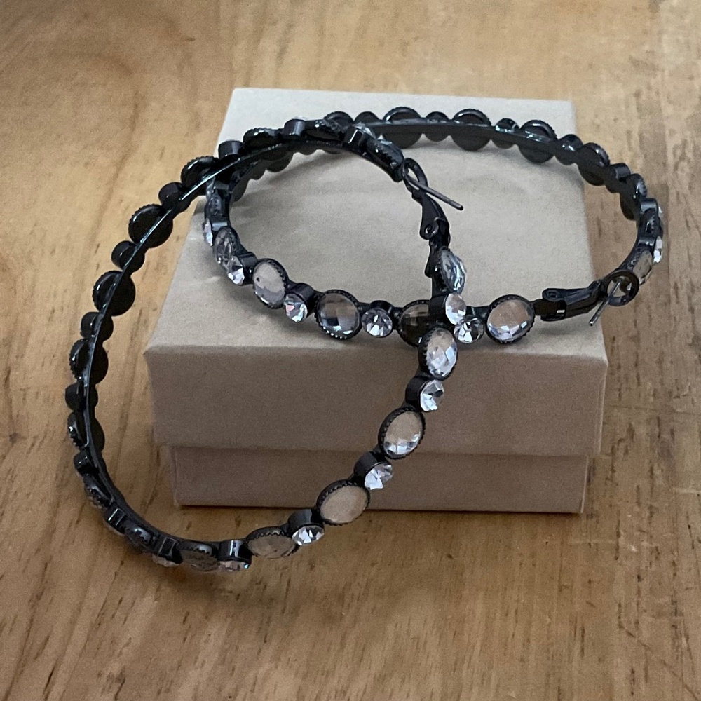 Crystal Hoop Earrings